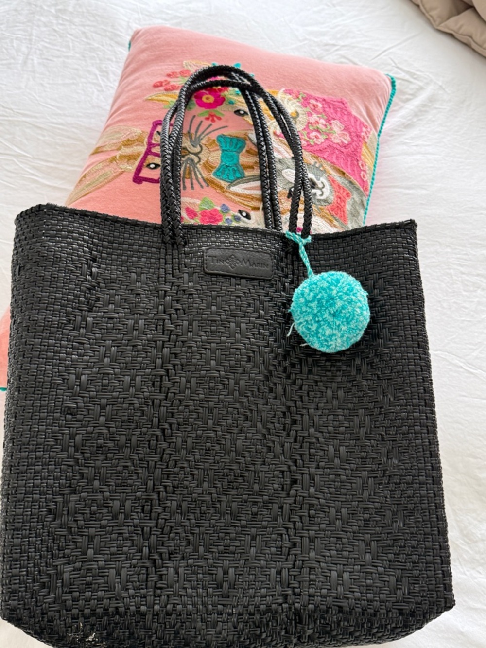 Tin Marin new woven black tote- 4 sale on their website now